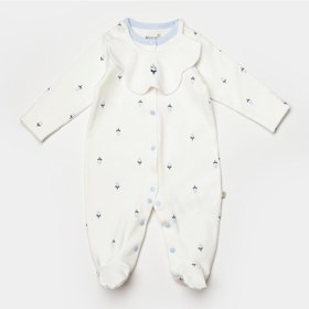 Resim Biorganic Love Floral Yenidoğan Bebek Tulum 60791 Ekru 