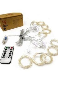 Resim PEKSHOP Peri Led Perde Led Sarı Usb Fişli 3x3 Metre Usb Uzakdan Kumandalı 