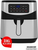 Resim GoldMaster Grandchef 9.2 Litre Dokunmatik Airfryer Yağsız Sıcak Hava Fritözü 