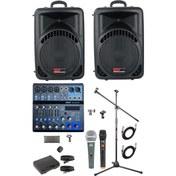 Resim Lastvoice Ample Center-paket-2 Aktif Hoparlör Ve Mixer Full Ses Sistemi Seti 