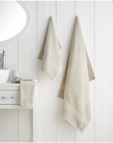 Resim English Home Melange Pamuk Banyo Havlusu 80x150 Cm Bej Melanj Bej Melanj 