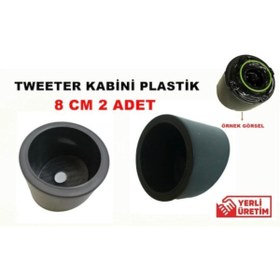 Resim Audiomax Oto 8cm Dome Midrange Tweeter Plastik Kabini 2 Adet 