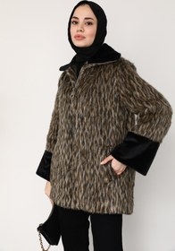 Resim moda auram Leopar Kürk Kaban 