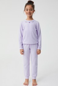 Resim Yumuşak dokulu pijama takımı - Lila / 11-12 Yaş 