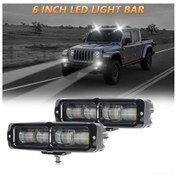 Resim Kosona 6 İnç Led Spor Işığı 80w 8000lm Beyaz Işık 6000k Ip68 Su Geçirmez 9-30v Dc Aluminyum Gövde Tekli Paket 