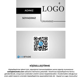 Resim Destade Nfc ve Qr Kod Özellikli Temassız Dijital Kartvizit 