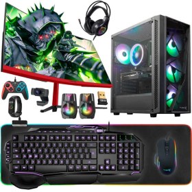 Resim Turbox TX5028 Intel Core I5 9400F 16GB 1tb SSD 8gb RX580 Gddr5 23.6 Curved Freedos Oyuncu Bilgisayarı 