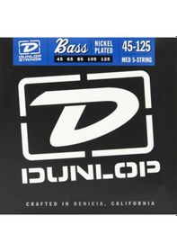 Resim Dunlop DBN45125 Nickel Plated Steel Medium 5 Telli Bas Gitar Takı 