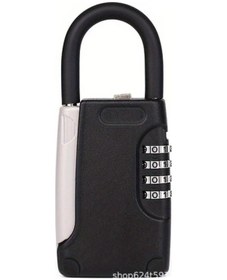 Resim Willowhaven Siyah 4 Haneli Kodlu Ağır Hizmet Metal Anahtar Kasası - Ev Ofis Karavan İçin 