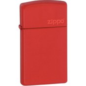 Resim Zippo Çakmak Kırmızı Slim Logo 1633zl-000018 