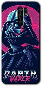Resim MRCİLETİSİM (mrc11128) Darth Vader Kılıf Baskılı Kapak Tam Kaplayan Mat Seramik Xiaomi Redmi 9 ile uyumlu 