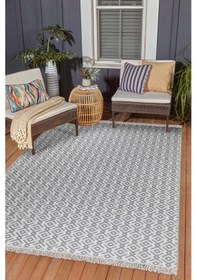 Resim Arya Vl Çift Taraflı,katlanabilir,yıkanabilir,yüksek Kalite Pamuk Salon,oturma Odası,balkon Kilim Krem-gri2 