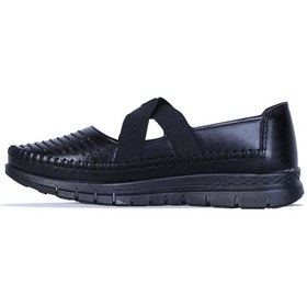 Resim Ayakcenter 789 Ayzen Taşlı Çapraz Bağlı Kadın Babet Siyah 