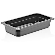 Resim GastroPlast Gn 1/2-65 Mm Gastronom Küvet, Polikarbon, Siyah 