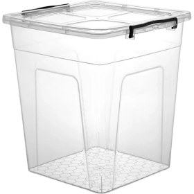 Resim Plastik Saklama Kutusu, Kilitli Kapaklı (20 Litre) 