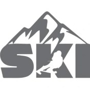 Resim Reysa Tasarım Ski Kayakçı Gri 17X10 cm 