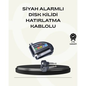 Resim Çift Modlu 110DB Alarmlı Disk Kilidi Suya Dayanıklı 