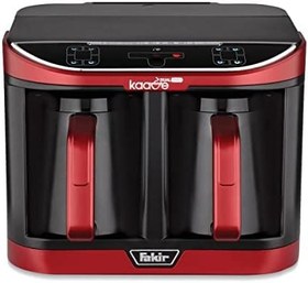 Resim Fakir Kaave Dual Pro Türk Kahvesi Makinesi, 1470 W, 8 Fincan Kapasite, 2.3 L Hazne, 30.5 x 26 x 24.5 cm, Rouge 