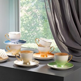 Resim Schafer Belus 6 Kişilik Kahve Fincan Seti 12 Parça-Asorti02 