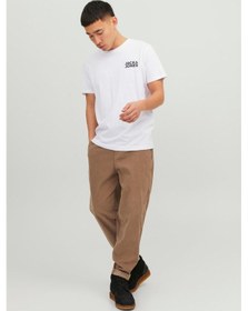 Resim Jack & Jones Jjecorp Logo Tee Ss O-Neck Noos Erkek Beyaz Tişört 