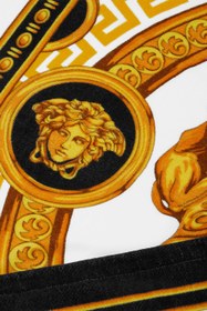 Resim La Coupe Des Dieux Baskılı, Pamuklu, Plaj Havlusu, Versace Home, Lüks Tasarım - Çok Renkli Sarı 