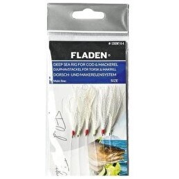 Resim Fladen F1280W-6-1-2 Fladen Sabiki Beyaz Tüylü 2 Numara 6 Kancalı Palamut Çaparisi 