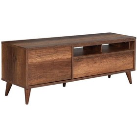Resim Retro Wide Kapaklı Çekmeceli Tv Sehpası-Oslo Ceviz 