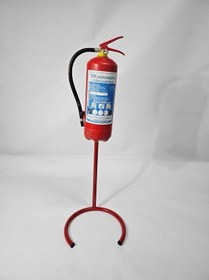 Resim 6 Kg Ayaklı Yangın Tüpü Sehpası Kırmızı Yangın Tüpü Sehpası Standı 