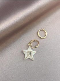 Resim Quella Takı White Star Küpe 