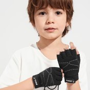 Resim 1 Çift Gençlerin Nefes Alabilen Spor Eldivenleri - Teri Emici Açık Hava Yürüyüş ve Yürüyüş Eldivenleri 3-8 Yaş Aralığı İçin, Dayanıklı Polyester ile Güçlendirilmiş Dikiş, Karışık Renkler, Gençlerin Yürüyüş Ekipmanı, Basit Eldiven Tasarımı, Rahat Fit Eldiven 