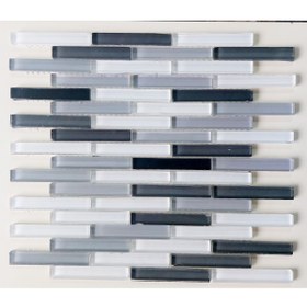 Resim GLASSERA Siyah Tonlarında Kristal Cam Mozaik 