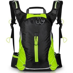 Resim Maiyame 16l Bisiklet Sırt Çantası - Yağmurluklu, Nefes Alabilir, Ultra Hafif 310g - Dağcılık Ve Koşu İçin Yeşil 