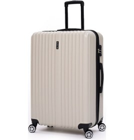 Resim 4'lü Valiz Seti Elatae Valiz Büyük - Orta - Kabin Boy Ve Makyaj Bej 1020 Bej 