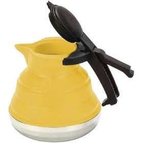 Resim Mutfak Katlanabilir Silikon Su Kahve Demlik Sarı 