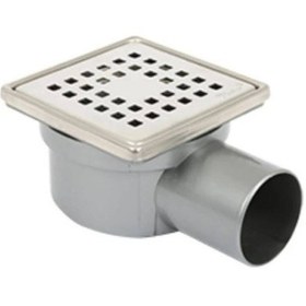 Resim Sukar - 10 10 50 Lik Yandan Çıkışlı Çelik Çerçeveli Koku Önleyici Yer Süzgeci - 1041-1285022-11 