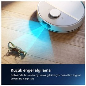 Resim Philips 7000 Islak Kuru Istasyonlu Robot Süpürge,5000 Pa,titreşimli Mop,sert Zemin & Halı Xu7100/02 