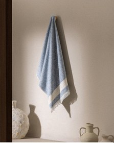 Resim Madame Coco Brest %100 Pamuk Banyo Havlusu - Mavi - 75x150 Cm 8684427208946 Mavi 