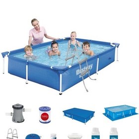 Resim Prefabrik Havuz Seti 221x150x43cm Bw460 56401 