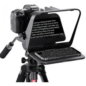 Resim BAZAARİO RT02 Tabletler ve Akıllı Telefonlar için Uzaktan Kumandalı Üniversal Teleprompter BZRİO 111634 