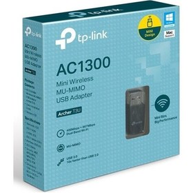 Resim Tp-Link Archer T3U Ac1300 Mini Wireless Mu-Mımo USB Adaptör 