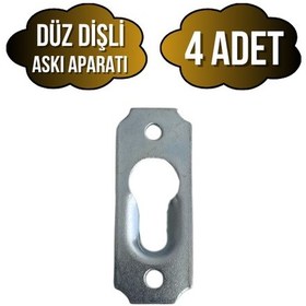 Resim Tablo Ve Çerçeve Askı Demiri Dişli Askı Aparatı Metal Boy:40mm En:15mm 4 Adet Krom 