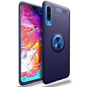 Resim Microsonic Samsung Galaxy A70 Kılıf Kickstand Ring Holder Lacivert 
