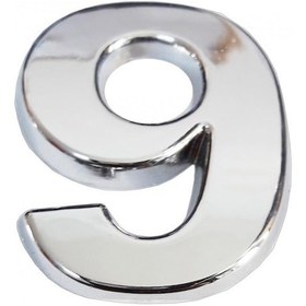 Resim Cemax Krom Yapışkanlı 9 Rakamı 5 Cm 