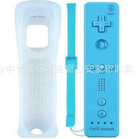 Resim Bloomnest Wiiu/wii Sağ Kontrol Cihazı, Hızlandırıcılı Silikon Mavi 2'si 1 Arada 