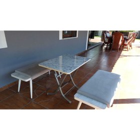 Resim aldagelsin Dekoratif Katlanır Masa Bahçe Ve Çalışma Masası (60*90) 