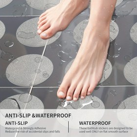 Resim 10/20 adet Duş Çıkartması Güvenlik Banyo Küvetleri için, Küvet Kaymaz Çıkartmalar ve Yapıştırıcı Çıkartmalar Banyo Küveti için, Duş Zemininde Çıkarıcı (Yuvarlak Şekil, Şeffaf) 