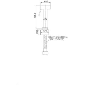Resim Gpd Spiralli Taharet El Duşu Pirinç Altın Sts03-A Altın 