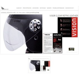 Resim Mt Retro Leather Kask Camı 