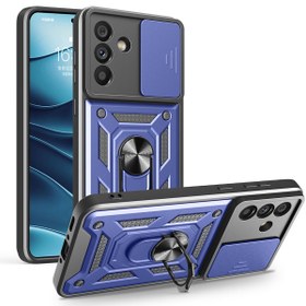 Resim Gpack Samsung Galaxy A56 uyumlu Kılıf Pars Sürgülü Vega Yüzüklü Sert Silikon 