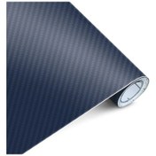 Resim Mavi-30x127cm-3d Renkli Karbon Fiber Etiket Rulo Streç Film Araba Motosiklet Evrensel Dıy Styling Vinil Çıkartması 30cm 